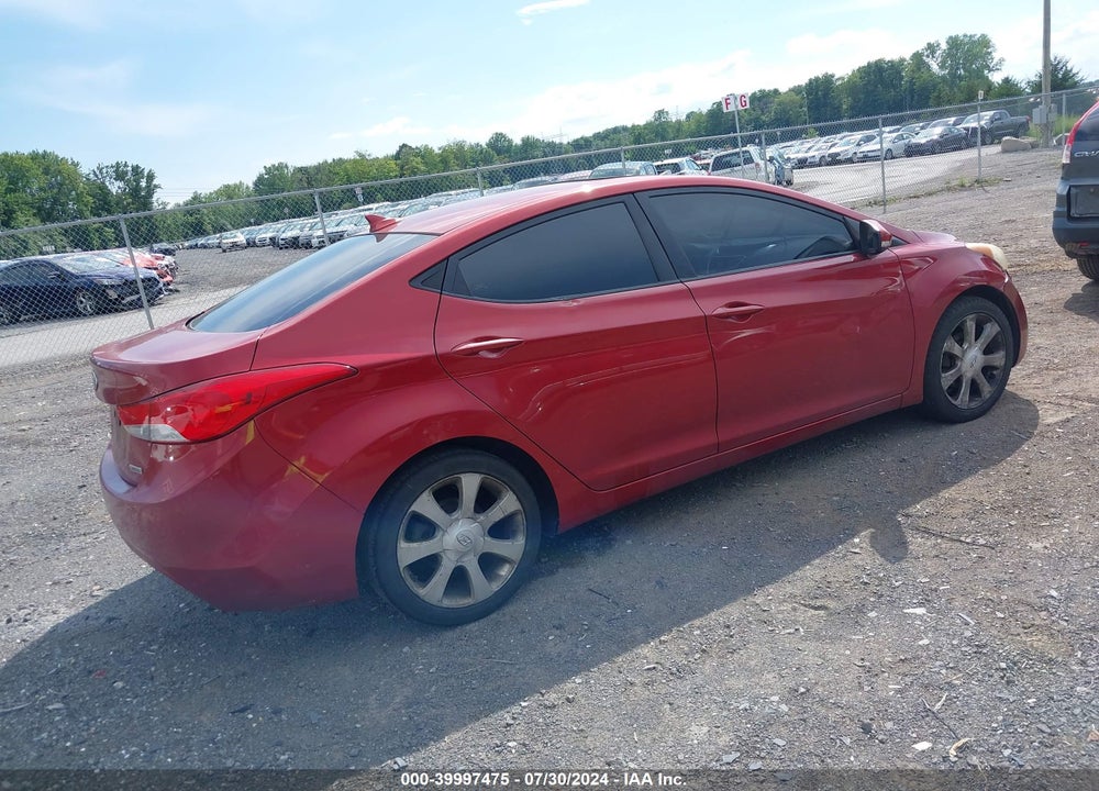 2012 HYUNDAI ELANTRA LIMITED (ULSAN PLANT) VIN: KMHDH4AE9CU327985