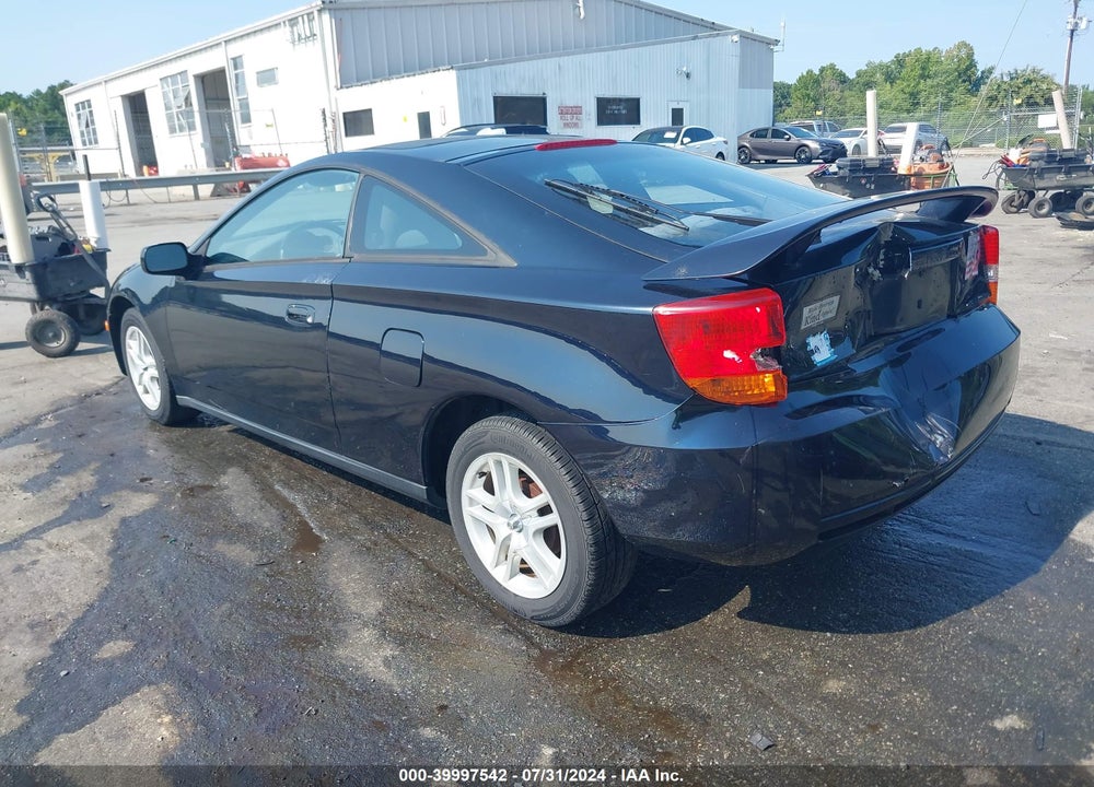 2000 TOYOTA CELICA GT VIN: JTDDR32T2Y0051172