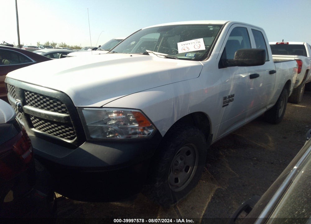 2019 RAM 1500 CLASSIC TRADESMAN QUAD CAB 4X4 6'4 BOX VIN: 1C6RR7FG1KS626312