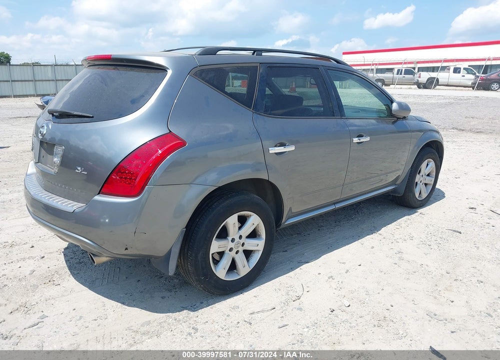 2006 NISSAN MURANO SL VIN: JN8AZ08T06W417282