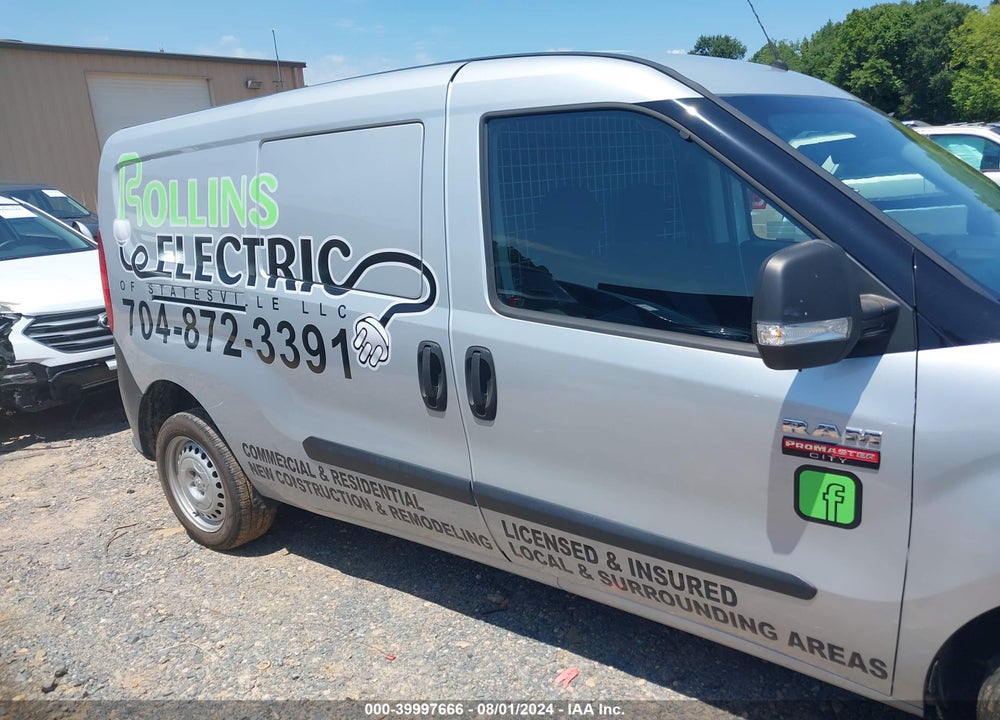 2019 RAM PROMASTER CITY TRADESMAN VIN: ZFBHRFAB3K6M07809