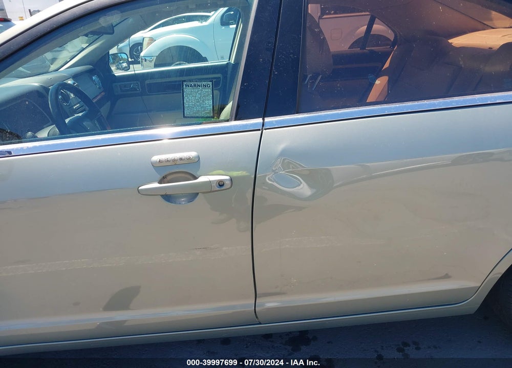 2009 LINCOLN MKZ VIN: 3LNHM26TX9R608055