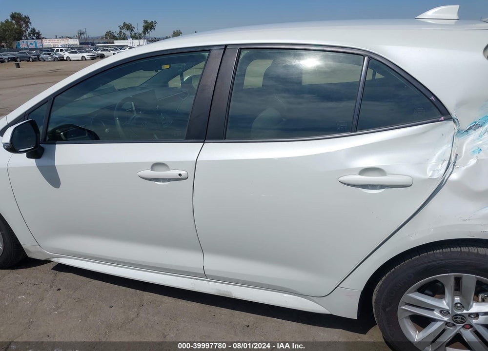 2019 TOYOTA COROLLA SE VIN: JTNK4RBE8K3072989