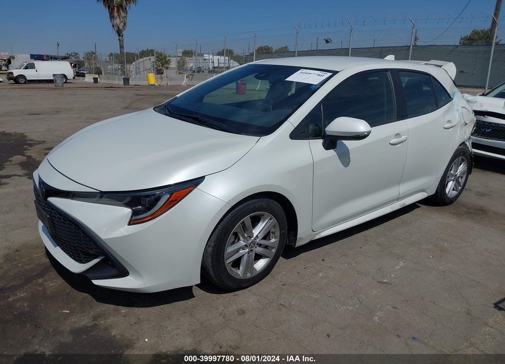 2019 TOYOTA COROLLA SE VIN: JTNK4RBE8K3072989