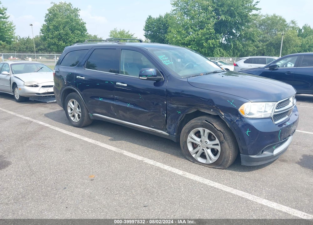 2013 DODGE DURANGO CREW VIN: 1C4RDJDGXDC680938