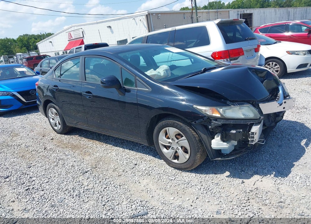 2013 HONDA CIVIC LX VIN: 19XFB2F58DE040083