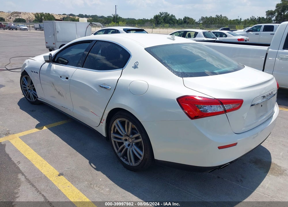 2016 MASERATI GHIBLI S VIN: ZAM57RSA0G1178065
