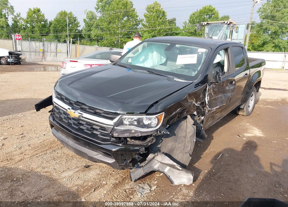 2021 CHEVROLET COLORADO 4WD SHORT BOX WT VIN: 1GCGTBEN7M1207006