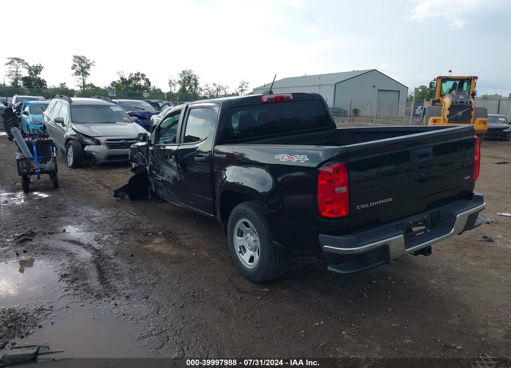 2021 CHEVROLET COLORADO 4WD SHORT BOX WT VIN: 1GCGTBEN7M1207006