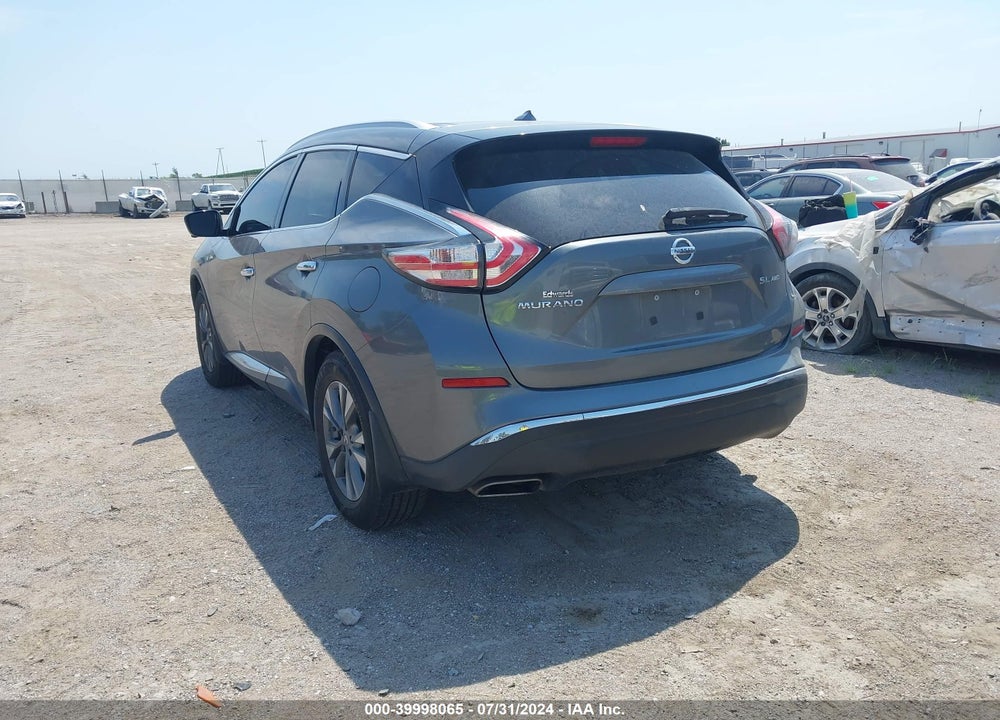 2015 NISSAN MURANO SL VIN: 5N1AZ2MH8FN227658