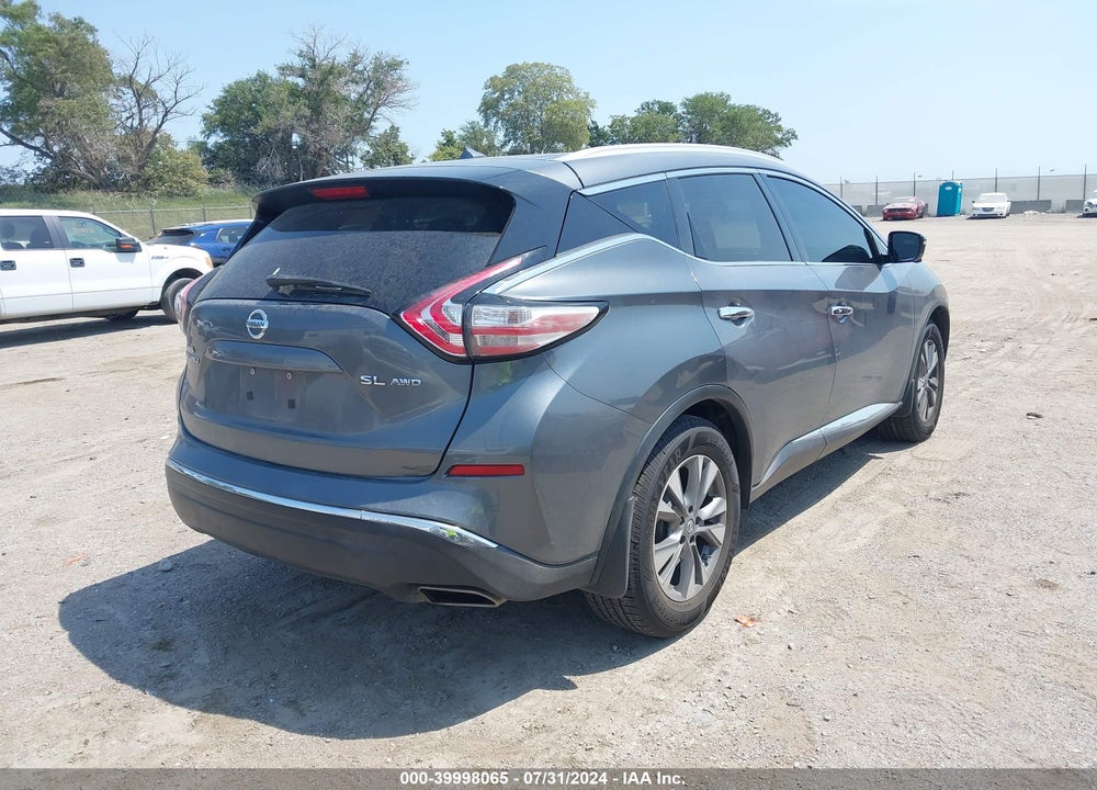 2015 NISSAN MURANO SL VIN: 5N1AZ2MH8FN227658