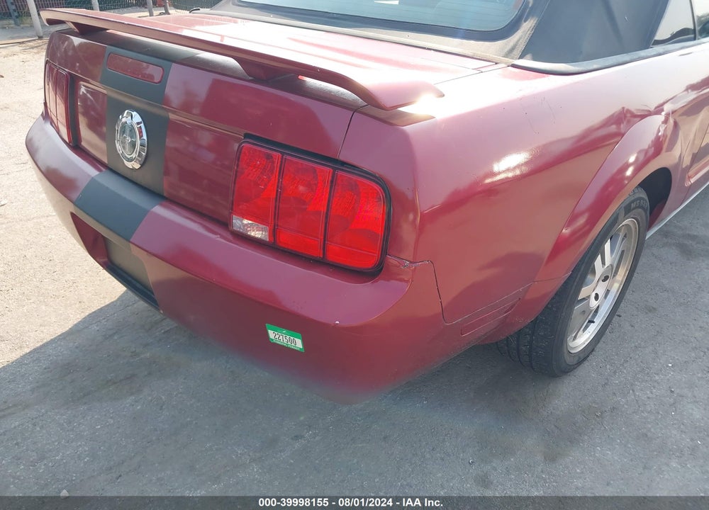 2006 FORD MUSTANG V6 VIN: 1ZVFT84N665175626