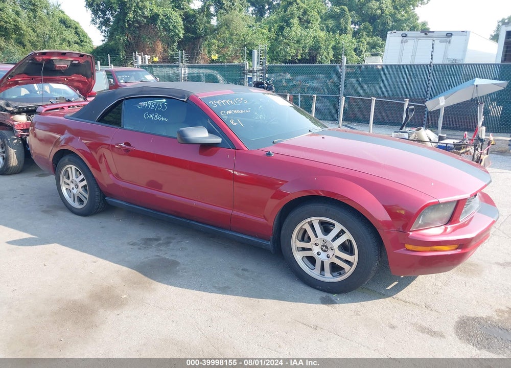 2006 FORD MUSTANG V6 VIN: 1ZVFT84N665175626