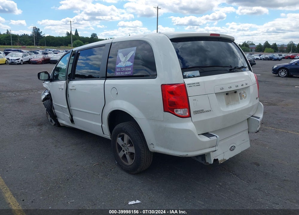 2013 DODGE GRAND CARAVAN SXT VIN: 2C4RDGCG7DR528790