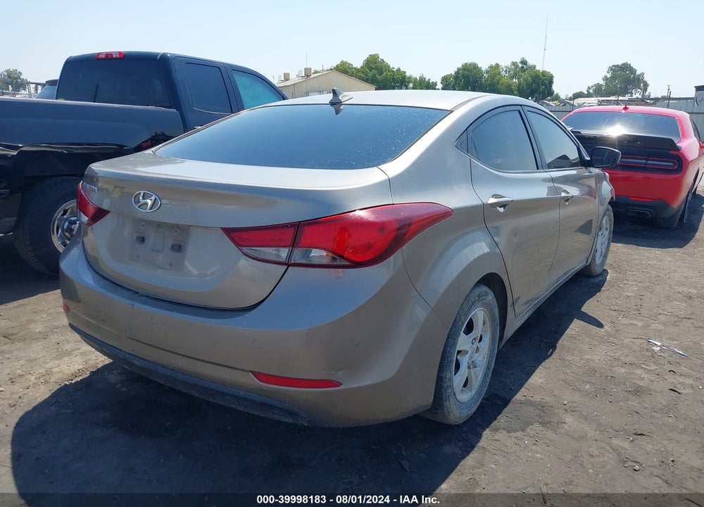 2014 HYUNDAI ELANTRA SE VIN: 5NPDH4AE4EH463183