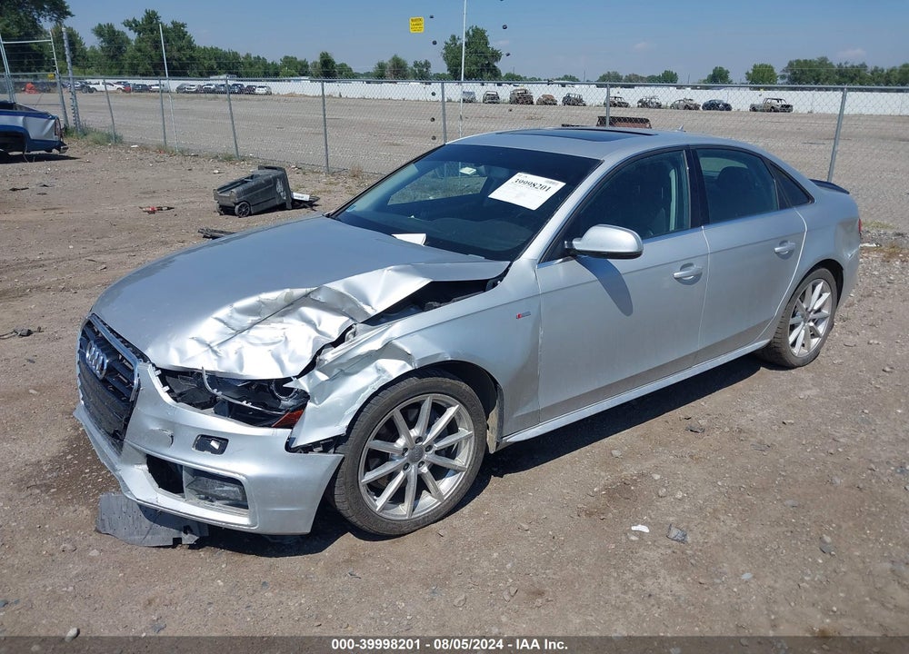 2014 AUDI A4 2.0T PREMIUM VIN: WAUBFAFL8EN030594
