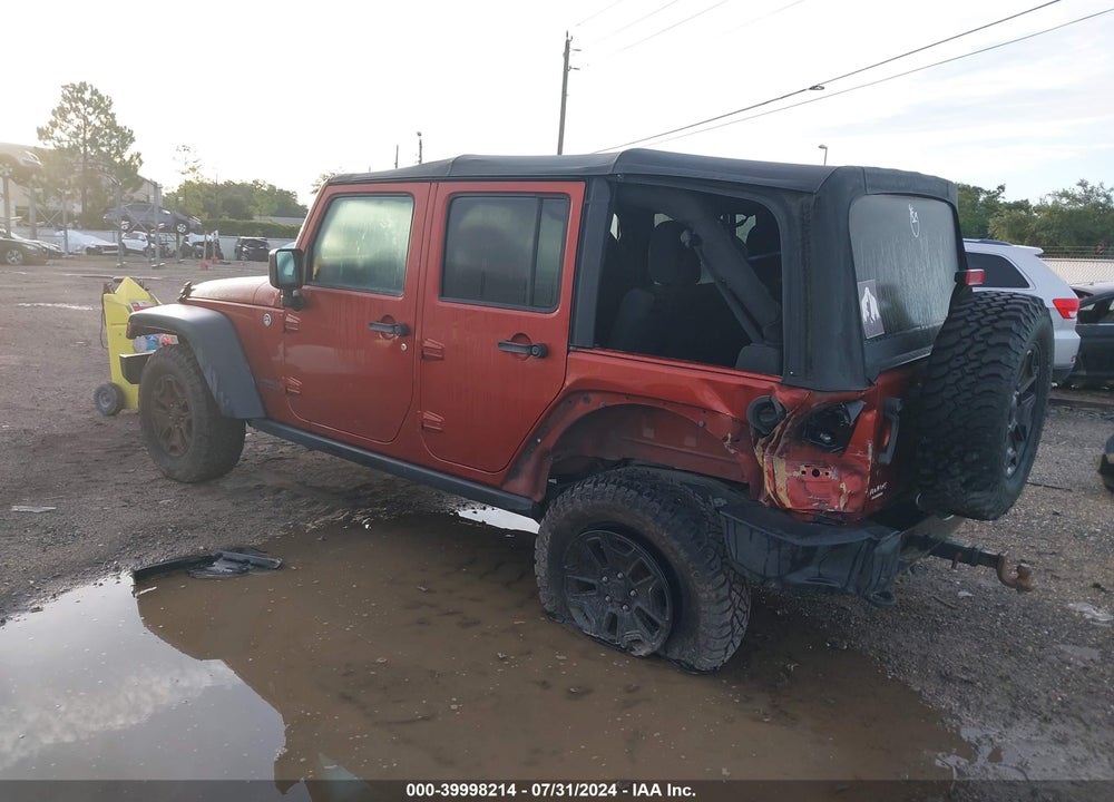 2014 JEEP WRANGLER UNLIMITED WILLYS WHEELER VIN: 1C4BJWDG7EL299315