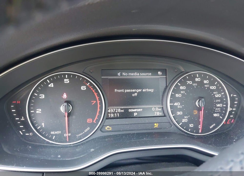 2018 AUDI A4 2.0T TECH ULTRA PREMIUM/2.0T ULTRA PREMIUM VIN: WAUKMAF49JA038171