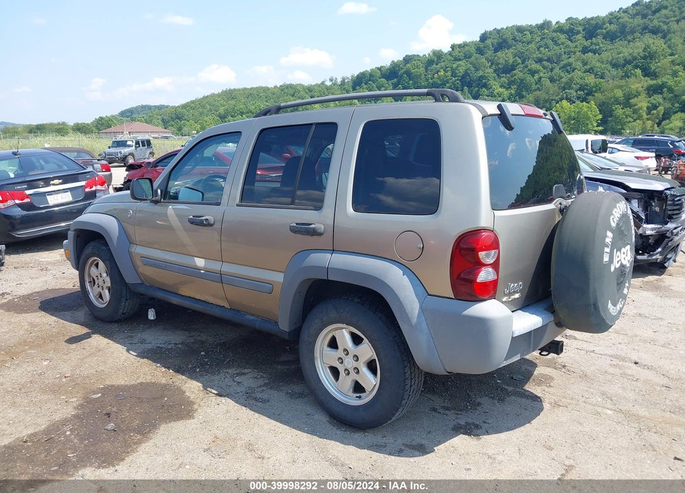 2005 JEEP LIBERTY VIN: 1J4GL48K95W707423