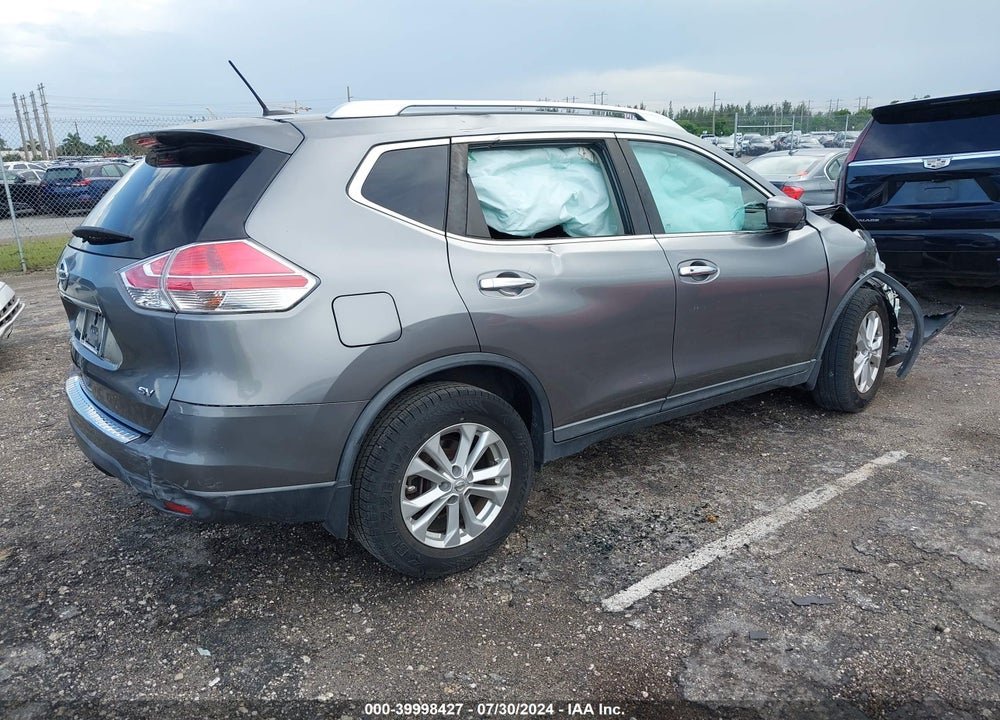 2016 NISSAN ROGUE SV VIN: KNMAT2MT1GP628727