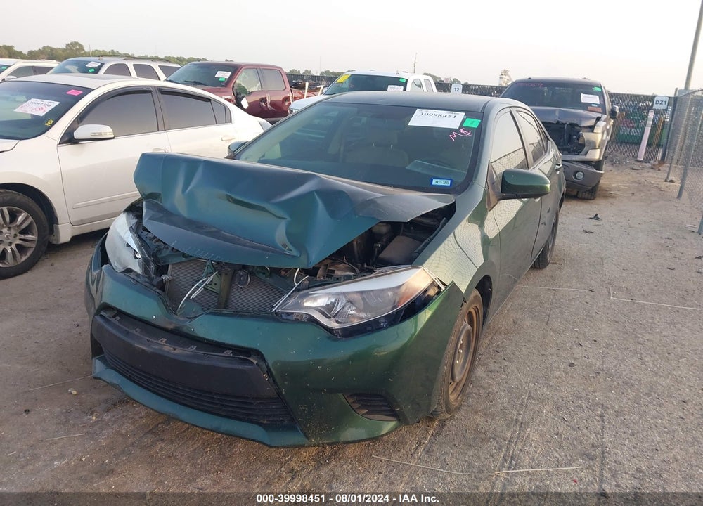 2014 TOYOTA COROLLA LE VIN: 2T1BURHE5EC015687