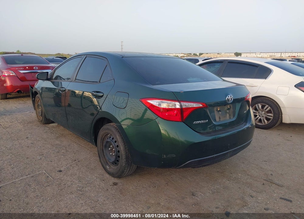 2014 TOYOTA COROLLA LE VIN: 2T1BURHE5EC015687