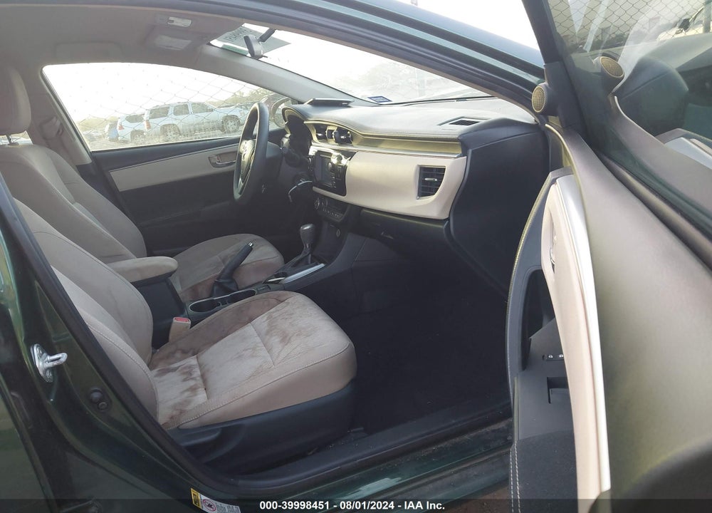 2014 TOYOTA COROLLA LE VIN: 2T1BURHE5EC015687