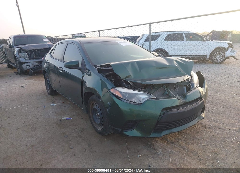 2014 TOYOTA COROLLA LE VIN: 2T1BURHE5EC015687