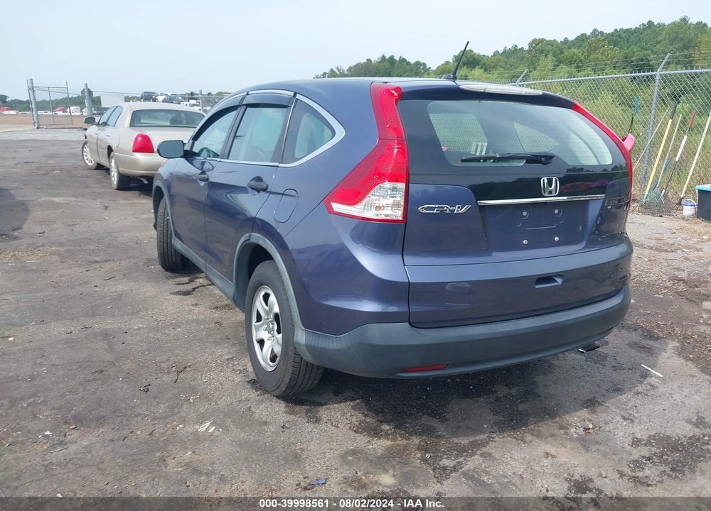 2013 HONDA CR-V LX VIN: 5J6RM3H34DL003123