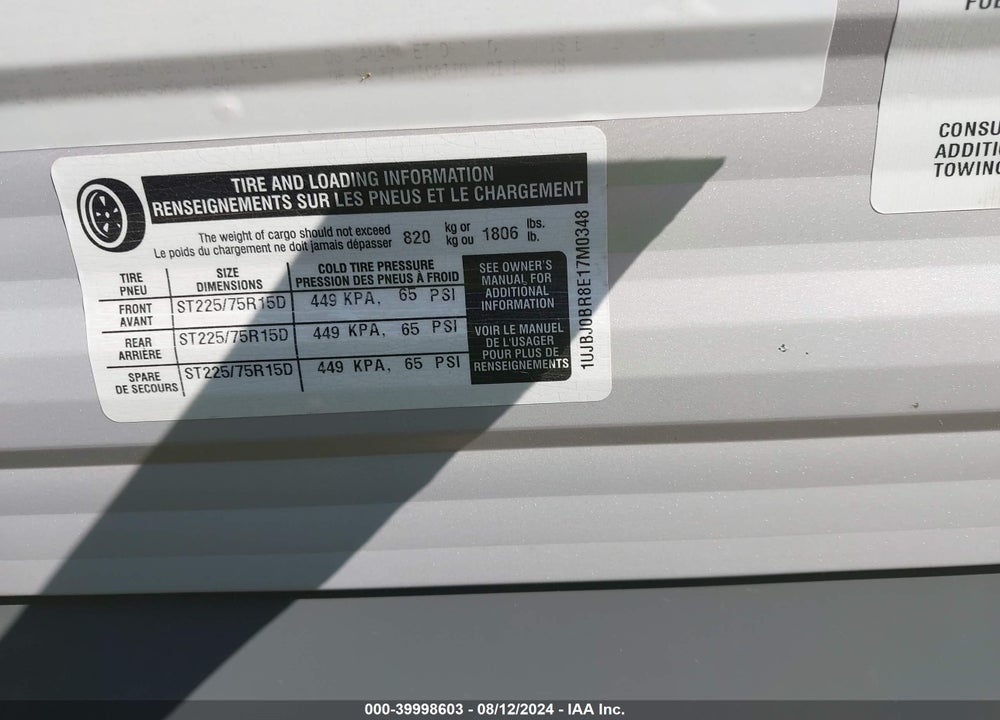 2014 JAYCO OTHER VIN: 1UJBJ0BR8E17M0348