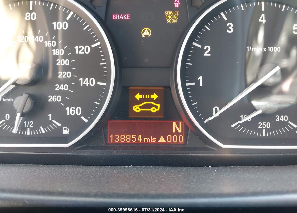 2008 BMW 135I VIN: WBAUC73588VF25038