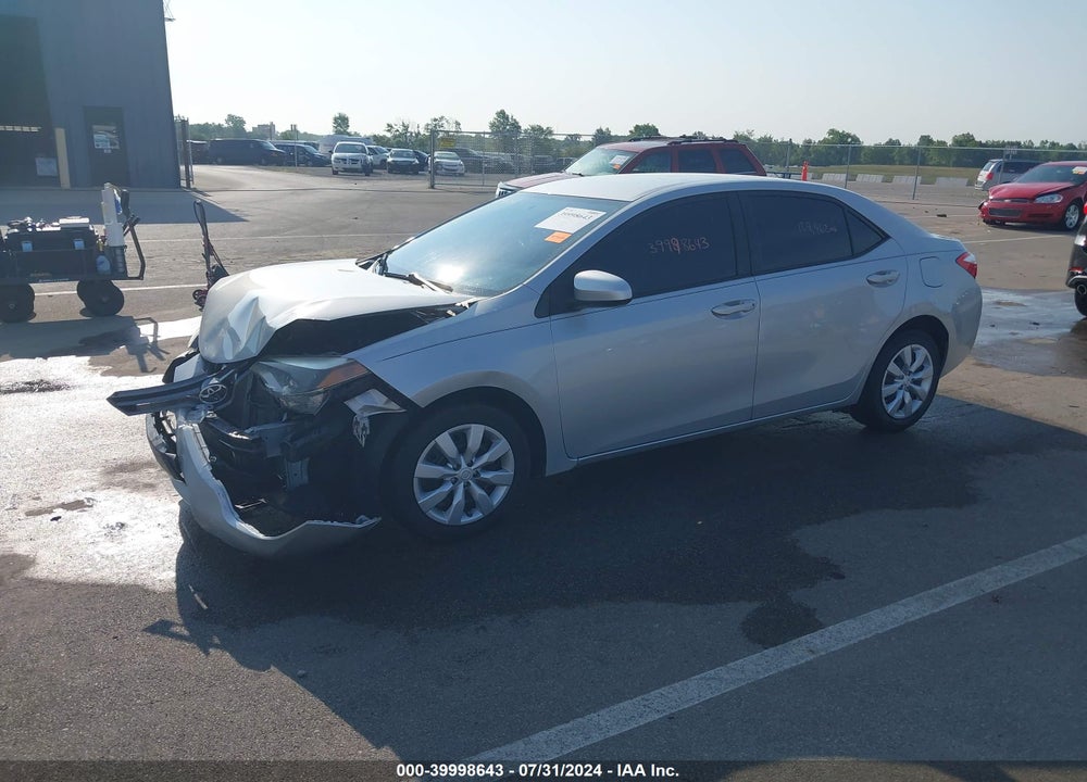 2016 TOYOTA COROLLA LE VIN: 2T1BURHE0GC673758