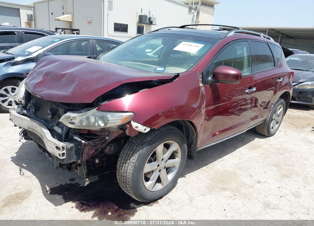 2009 NISSAN MURANO SL VIN: JN8AZ18U59W106983