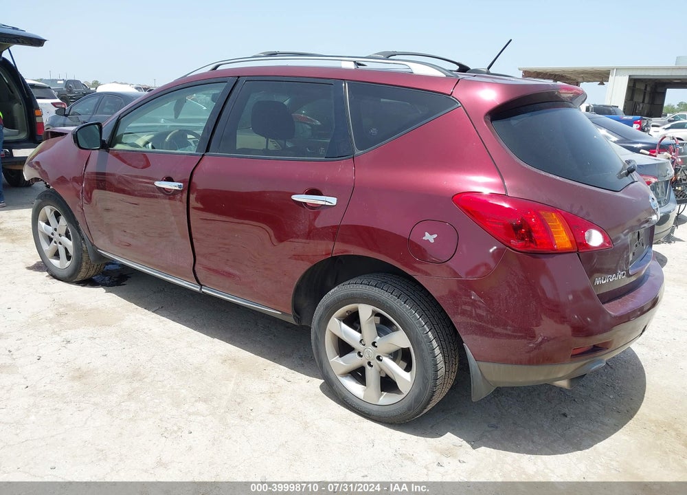 2009 NISSAN MURANO SL VIN: JN8AZ18U59W106983