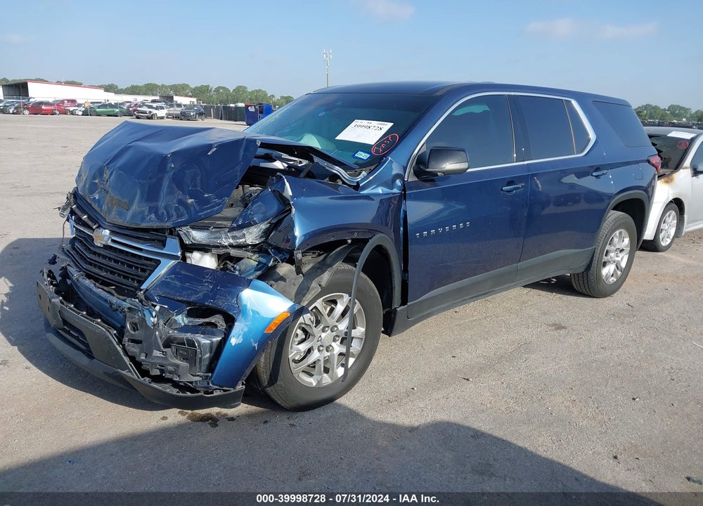 2022 CHEVROLET TRAVERSE FWD LS VIN: 1GNERFKW9NJ179583