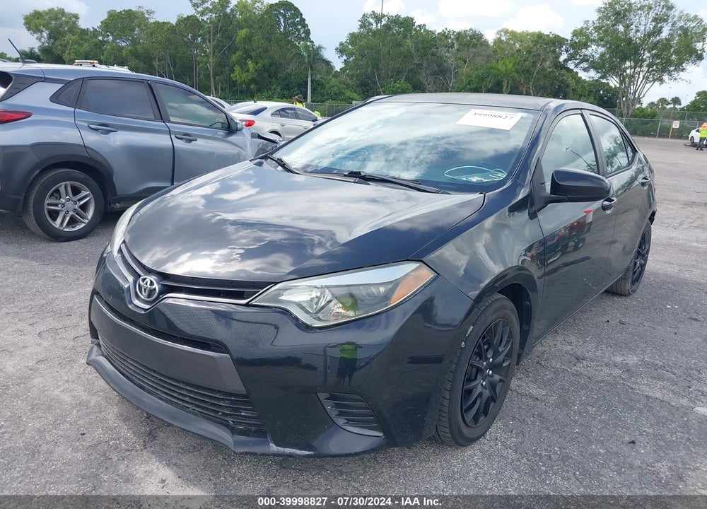 2016 TOYOTA COROLLA LE VIN: 2T1BURHE9GC546846
