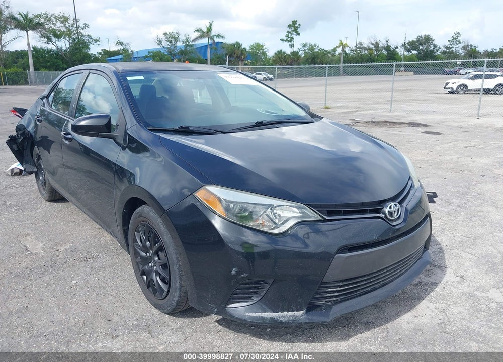 2016 TOYOTA COROLLA LE VIN: 2T1BURHE9GC546846