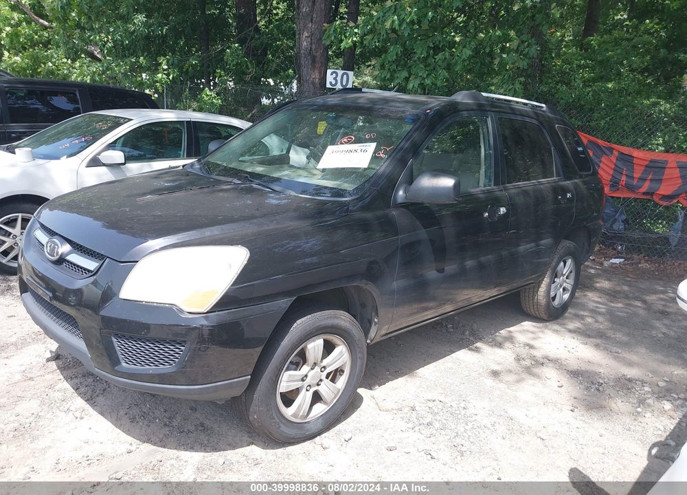 2009 KIA SPORTAGE LX VIN: KNDJF724297601619