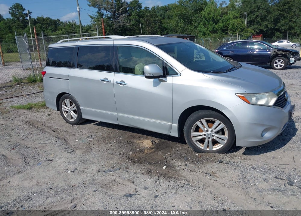 2012 NISSAN QUEST SL VIN: JN8AE2KP6C9045816