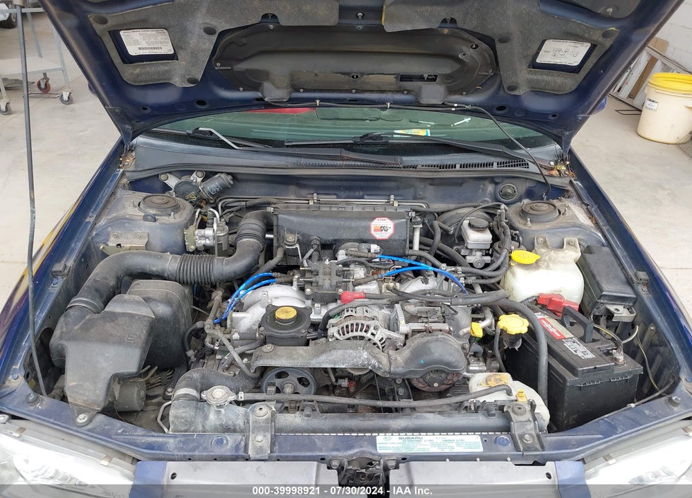 2000 SUBARU OUTBACK VIN: JF1GF4850YH808212