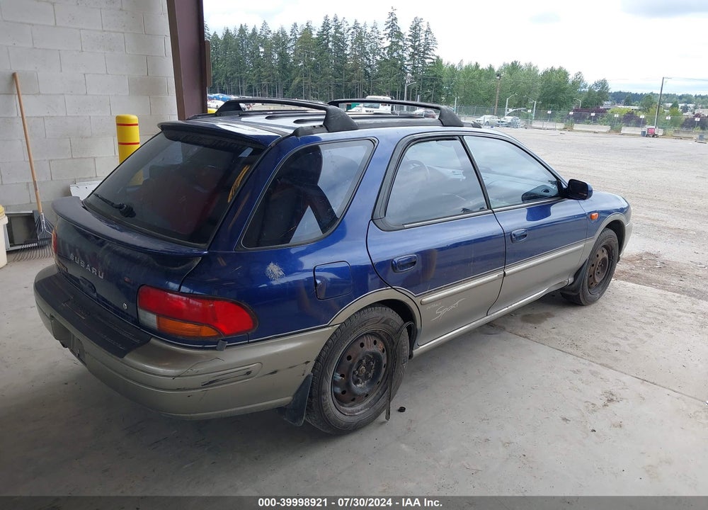 2000 SUBARU OUTBACK VIN: JF1GF4850YH808212
