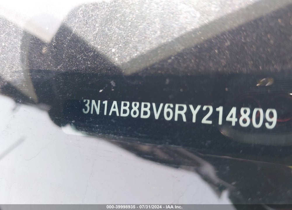 2024 NISSAN SENTRA S XTRONIC CVT VIN: 3N1AB8BV6RY214809
