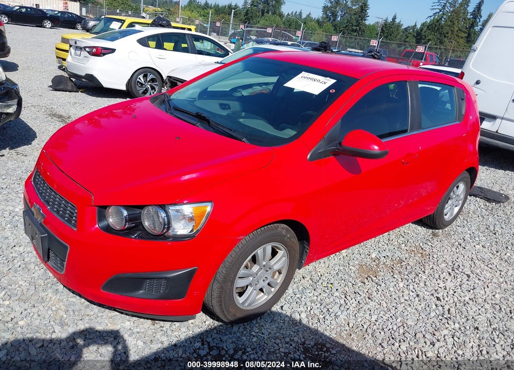 2015 CHEVROLET SONIC LT AUTO VIN: 1G1JC6SGXF4203593