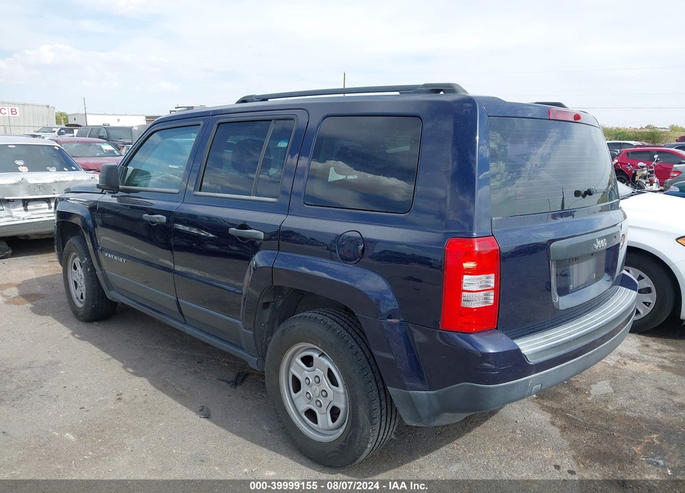 2014 JEEP PATRIOT SPORT VIN: 1C4NJPBA7ED509844