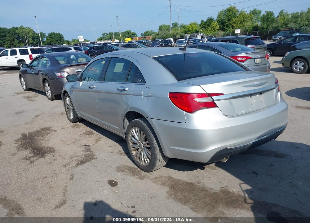 2012 CHRYSLER 200 LIMITED VIN: 1C3CCBCG3CN326346