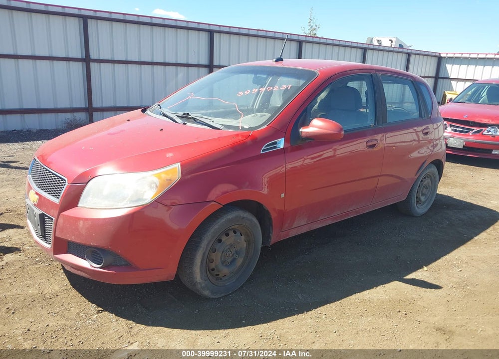 2009 CHEVROLET AVEO LS VIN: KL1TD66E59B332628