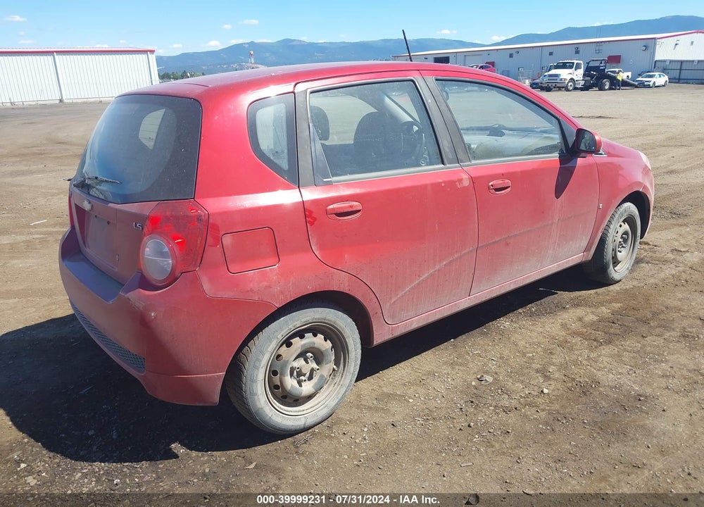 2009 CHEVROLET AVEO LS VIN: KL1TD66E59B332628