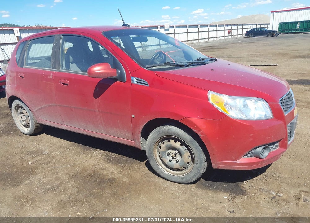 2009 CHEVROLET AVEO LS VIN: KL1TD66E59B332628