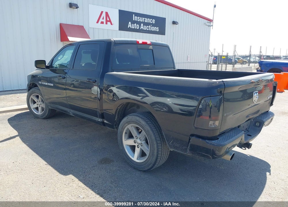 2012 RAM 1500 SPORT VIN: 1C6RD7MT6CS257463