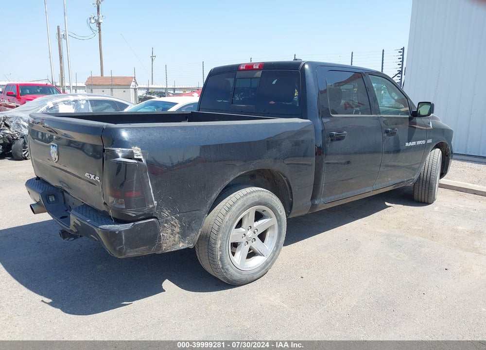 2012 RAM 1500 SPORT VIN: 1C6RD7MT6CS257463